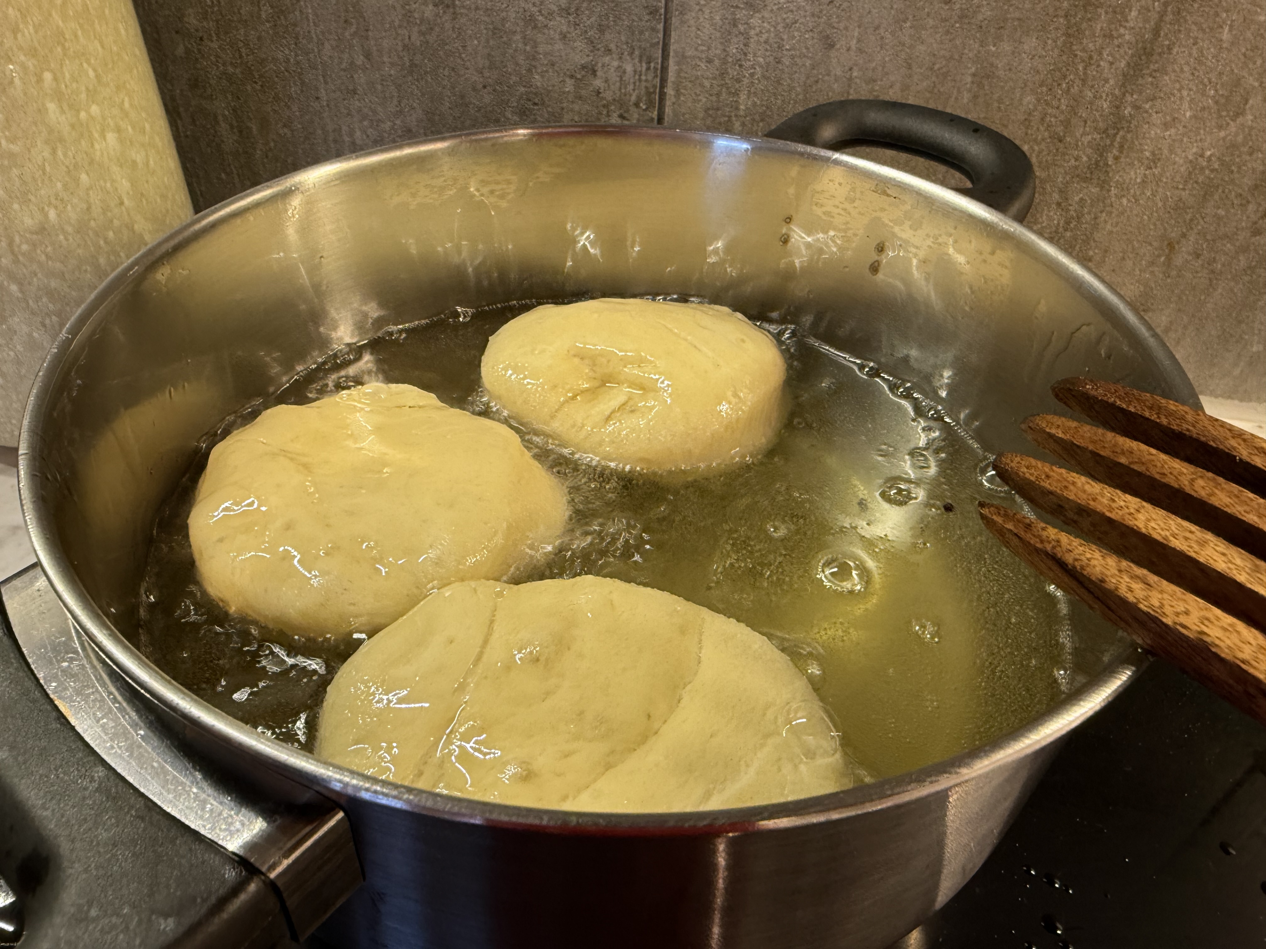 Berlinerboller i frityr