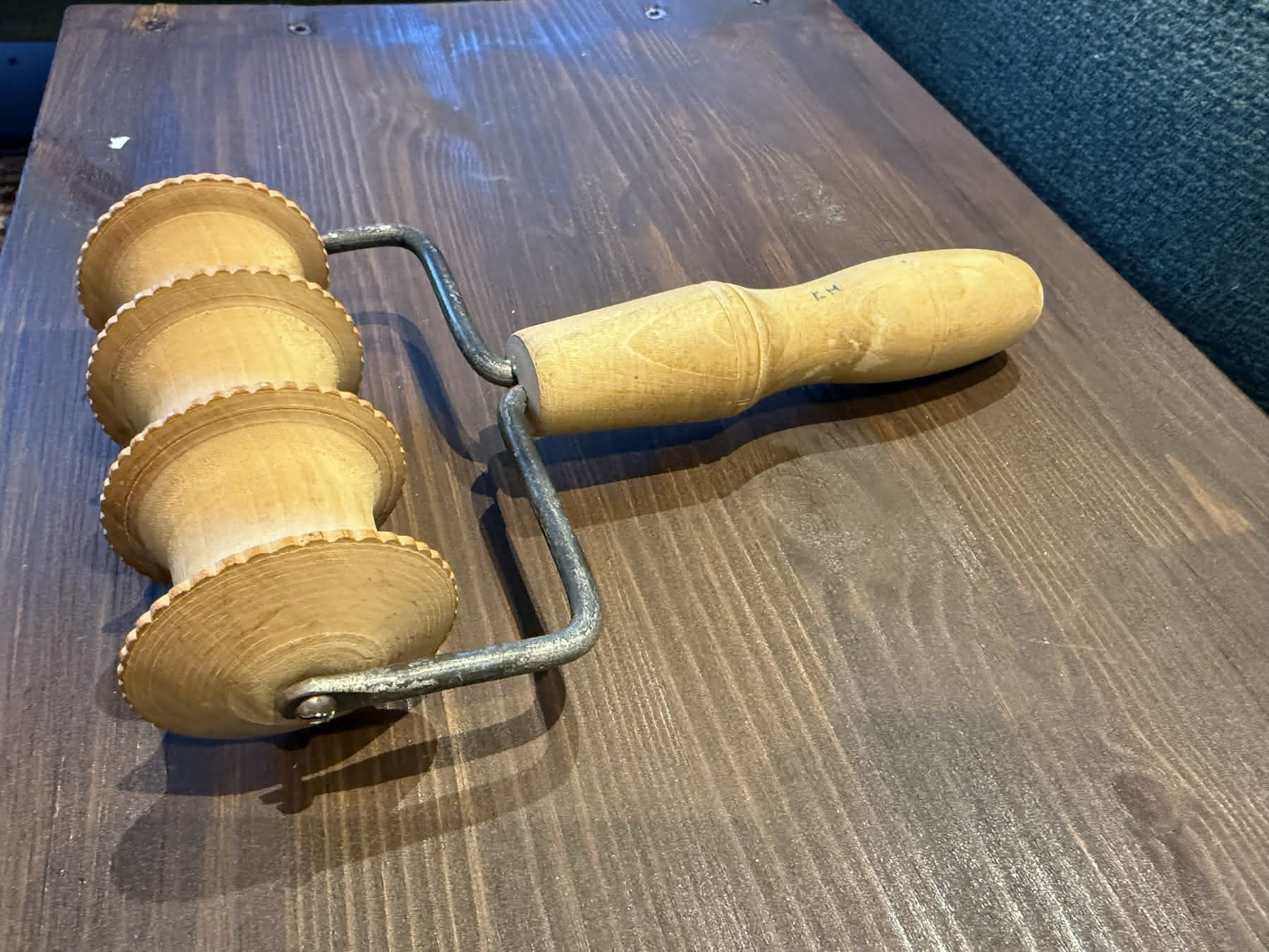 Kjevlet som lager mønsteret